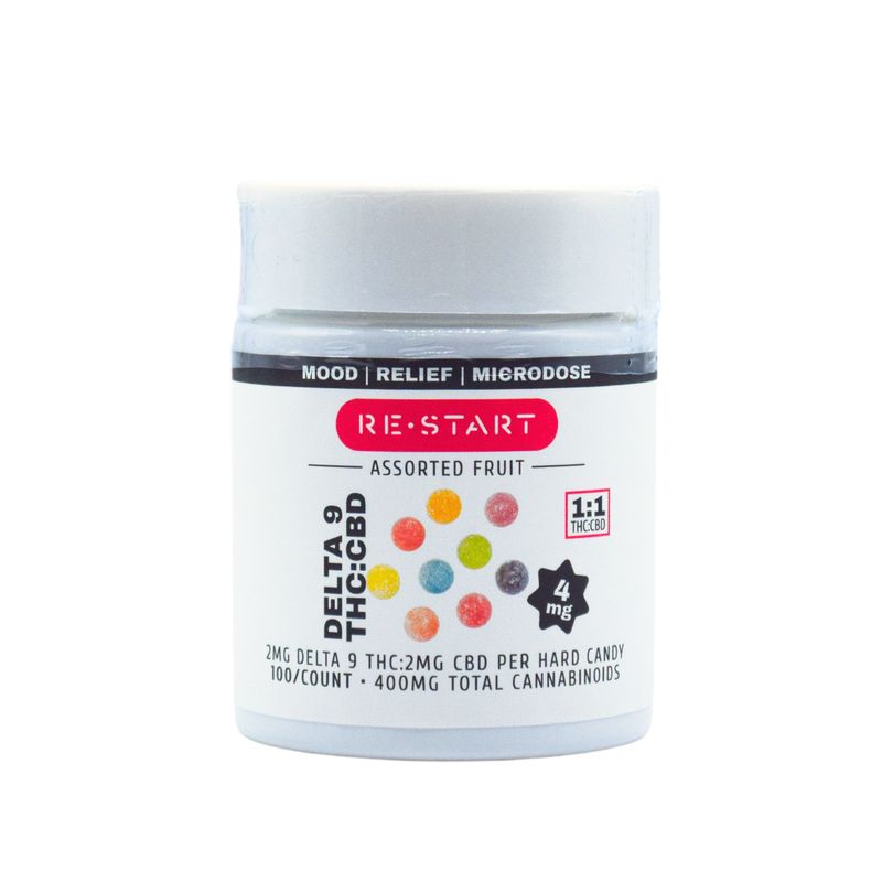 Microdose Delta 9 THC Hardy Candy 100-ct