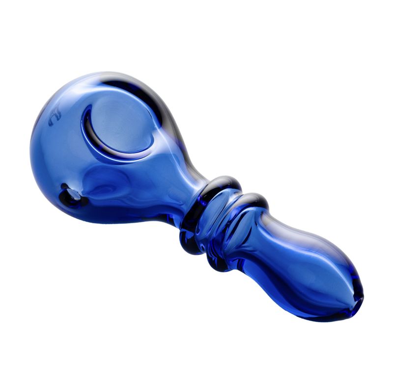Double Ring Spoon Pipe - Blue (Reg. Price $19)