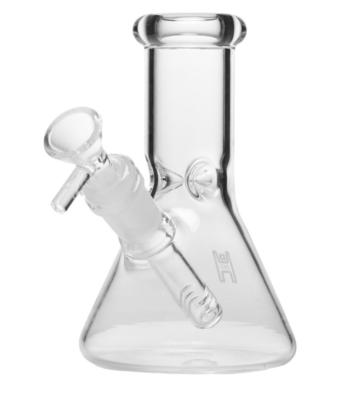 Human Grade 6” Beaker Water Pipe - Clear