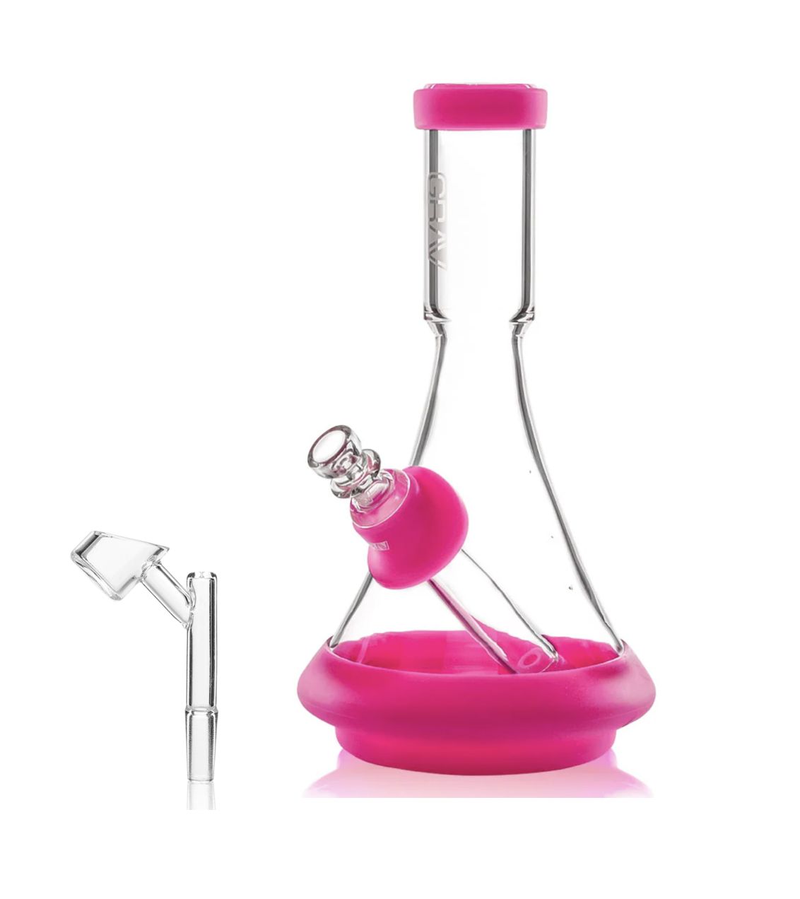 GRAV DECO Beaker in Silicone - Pink (MSRP $99.99 In-Store)