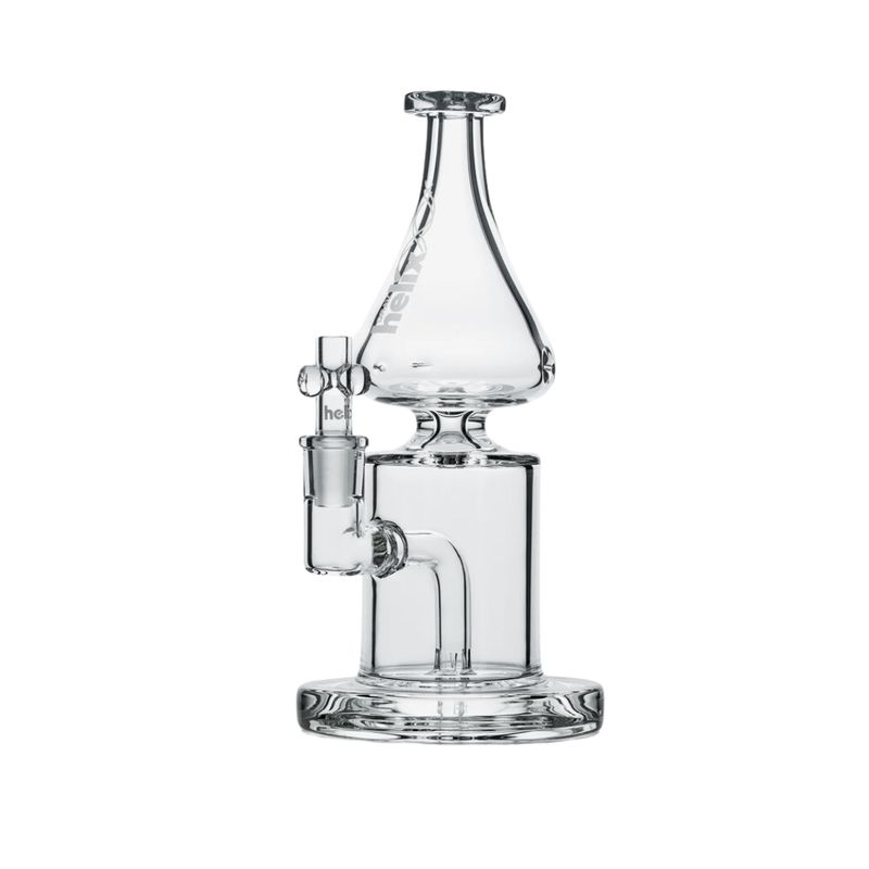 GRAV Helix Clear Straight Base Water Pipe