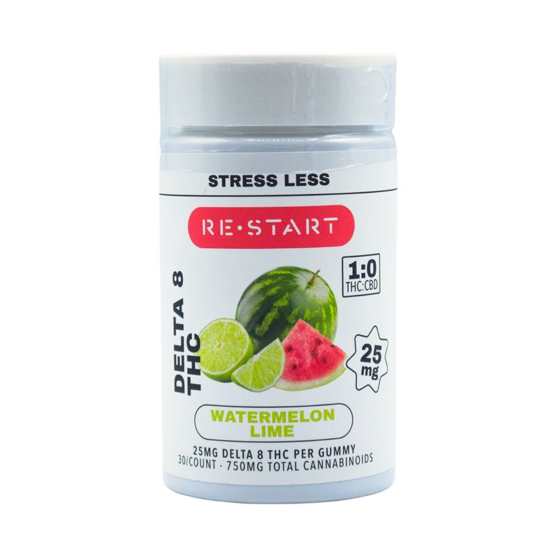 Delta 8 THC 25mg Relief Gummies Watermelon Lime
