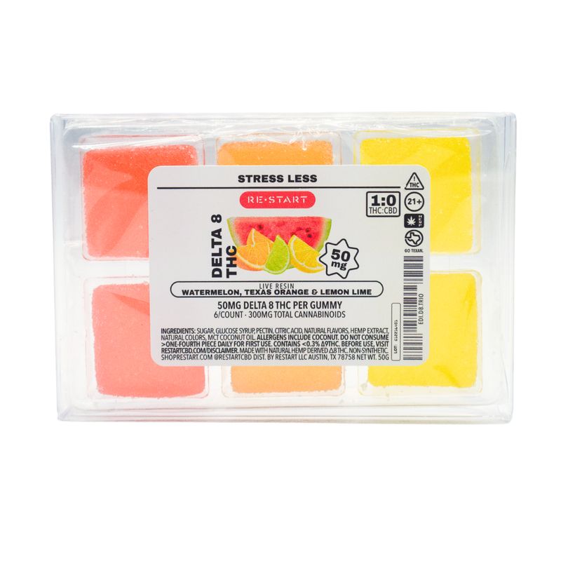 Delta 8 THC 50mg Gummies 6pk (Reg. Price $20)