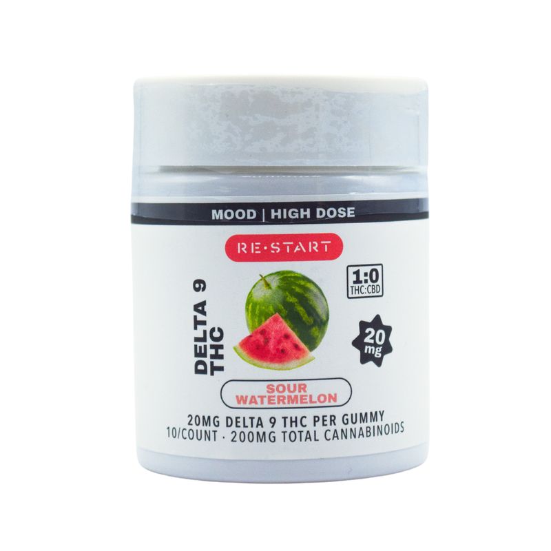 Delta 9 THC 20mg Gummies -  Watermelon