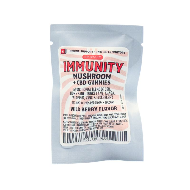 CBD Balance. &amp; Immunity Mushroom Gummies 2-ct NO THC