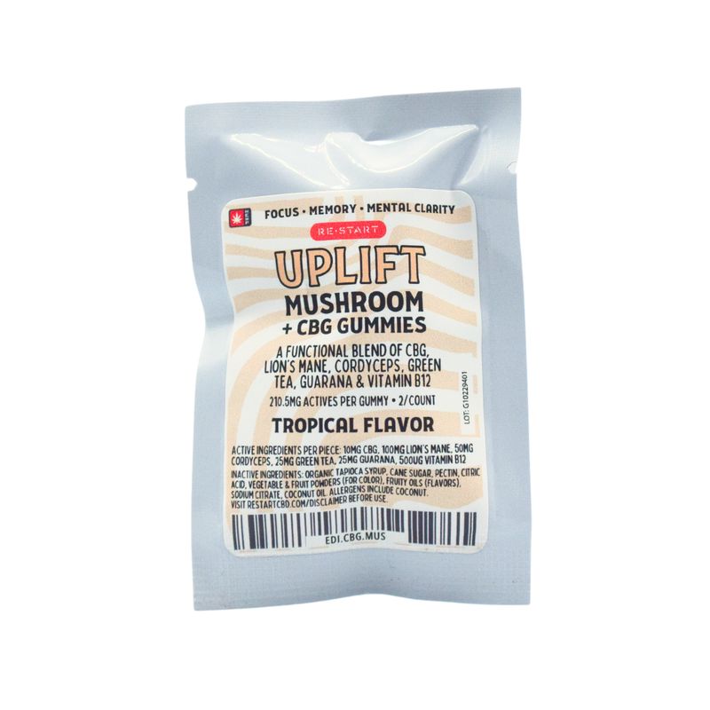 CBG Focus Mushroom Gummies 2-ct