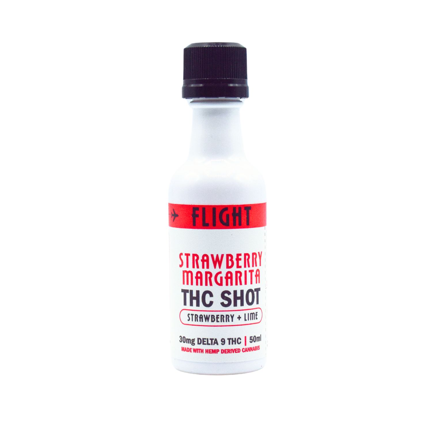 Flight Elixir Delta 9 THC 30mg Cocktail Shot - Strawberry Margarita 50mL
