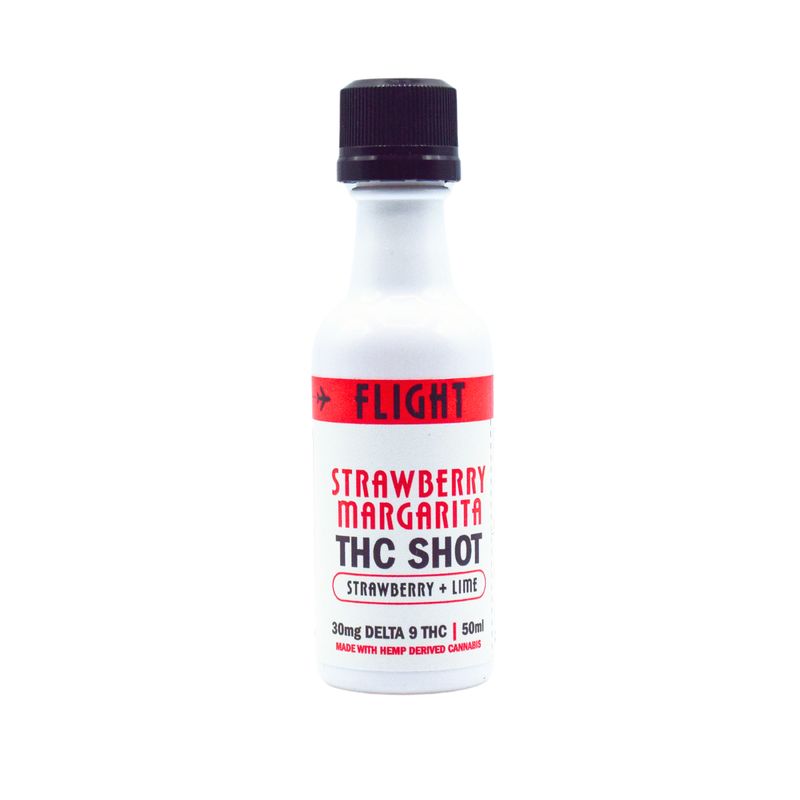 Flight Elixir Delta 9 THC 30mg Cocktail Shot - Strawberry Margarita 50mL