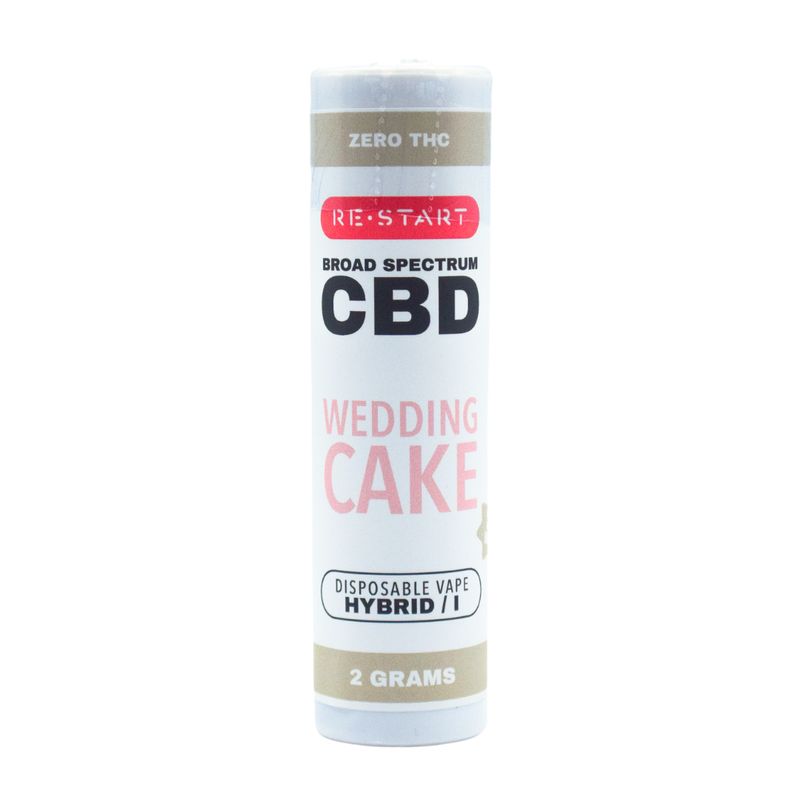 Broad Spectrum CBD Vape Disposable (H) Wedding Cake 2mL NO THC