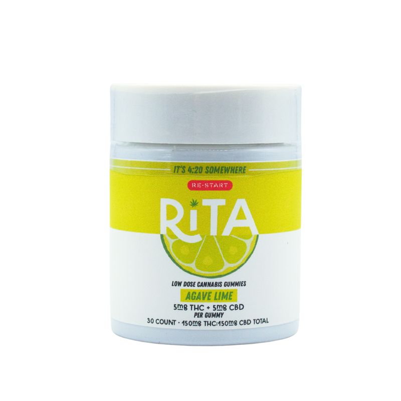 RESTART Rita Delta 9 THC CBD 10mg  Gummies Agave Lime