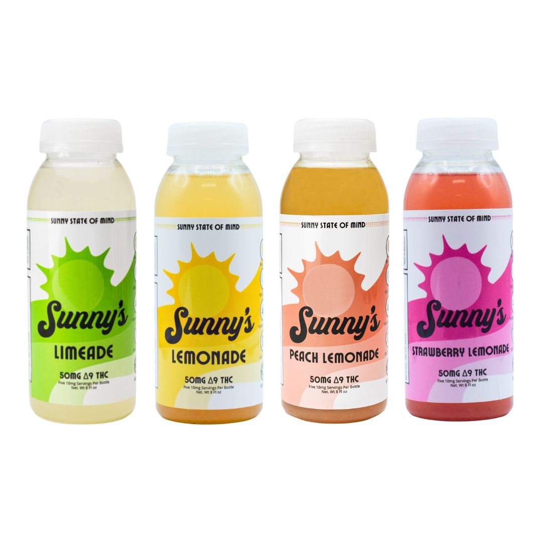 Sunny’s Delta 9 THC 50mg Lemonade Variety 4-pack (Reg Price $51.96)