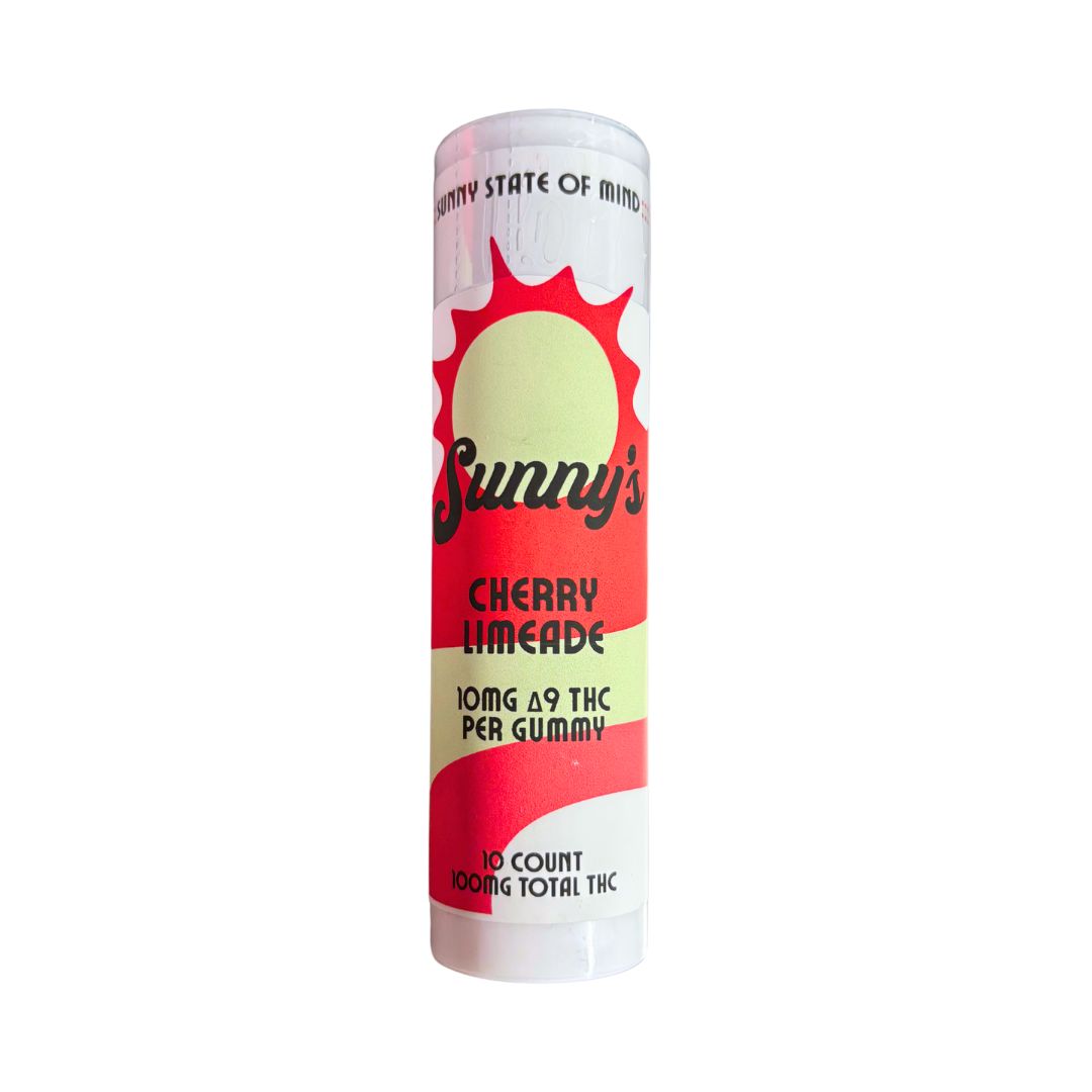 Sunny’s Delta 9 THC 10mg Cherry Limeade Gummies, Count: 10-ct