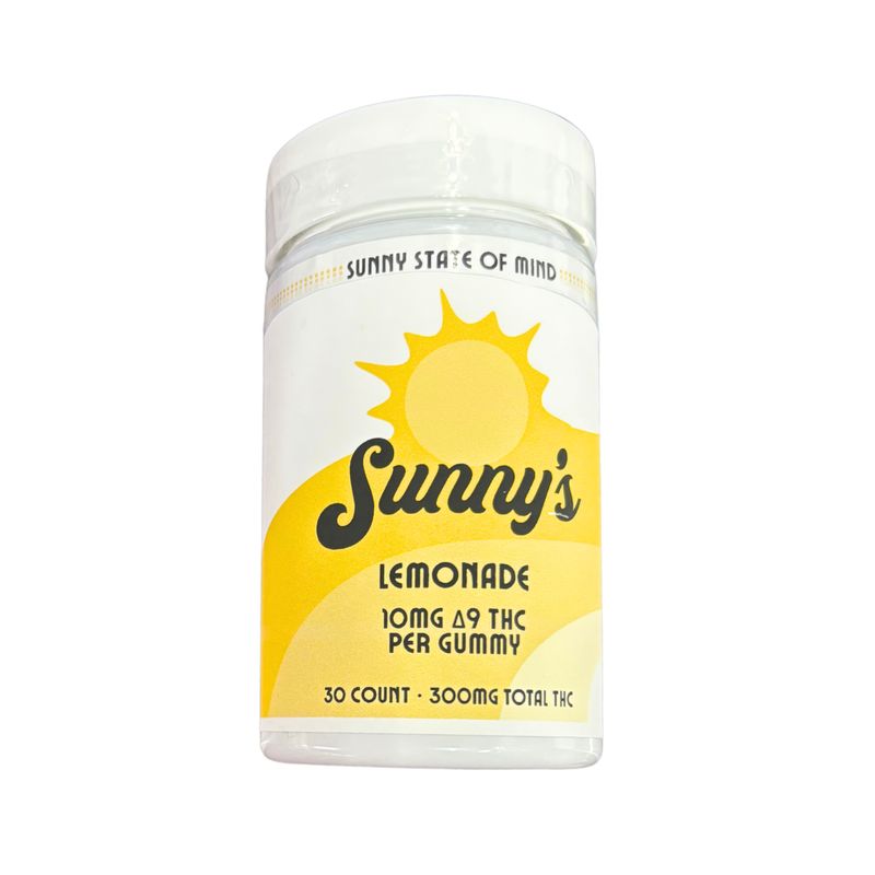 Sunny&#39;s Delta 9 THC 10mg Lemonade Gummies