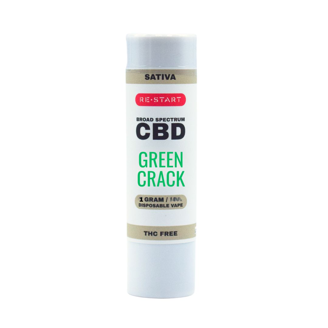 CBD Disposable (S) Green Crack 1mL NO THC (Reg. Price $30)