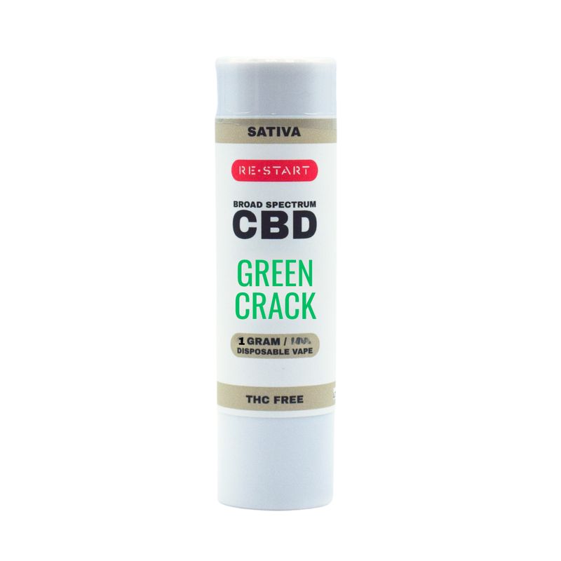 Broad Spectrum CBD Disposable (S) Green Crack 1mL NO THC