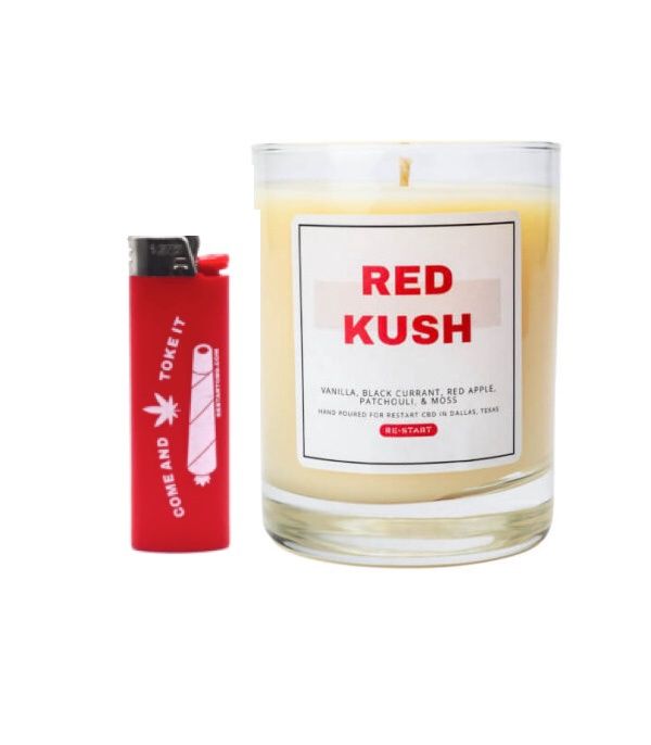 RESTART Candle + Free Come &amp; Toke it LIghter