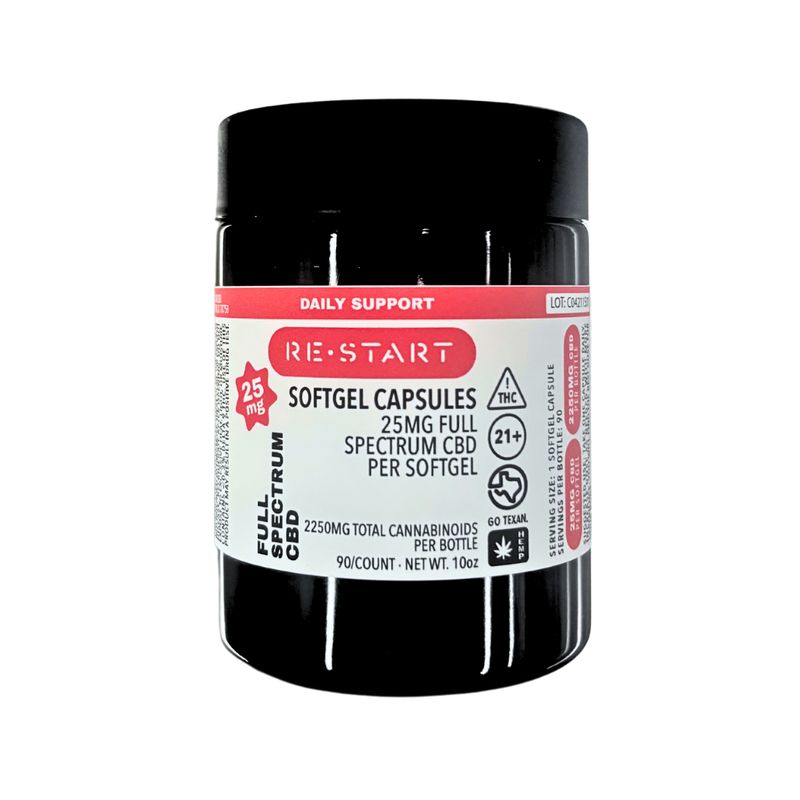 Full Spectrum CBD Capsules 25mg 90-ct (Reg. Price $90)