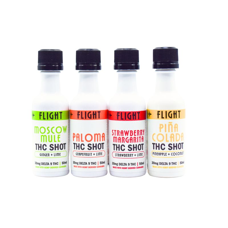 FLIGHT Delta 9 THC 30mg Cocktail Shots 4/pk