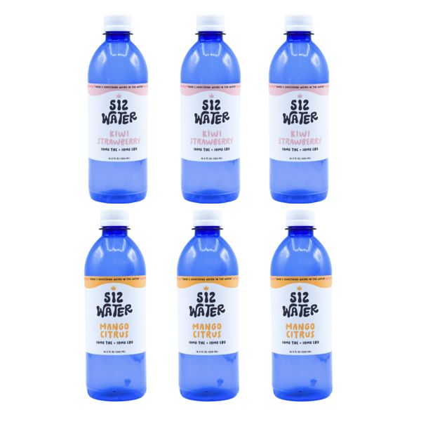 512 Water THC Variety 6/pack