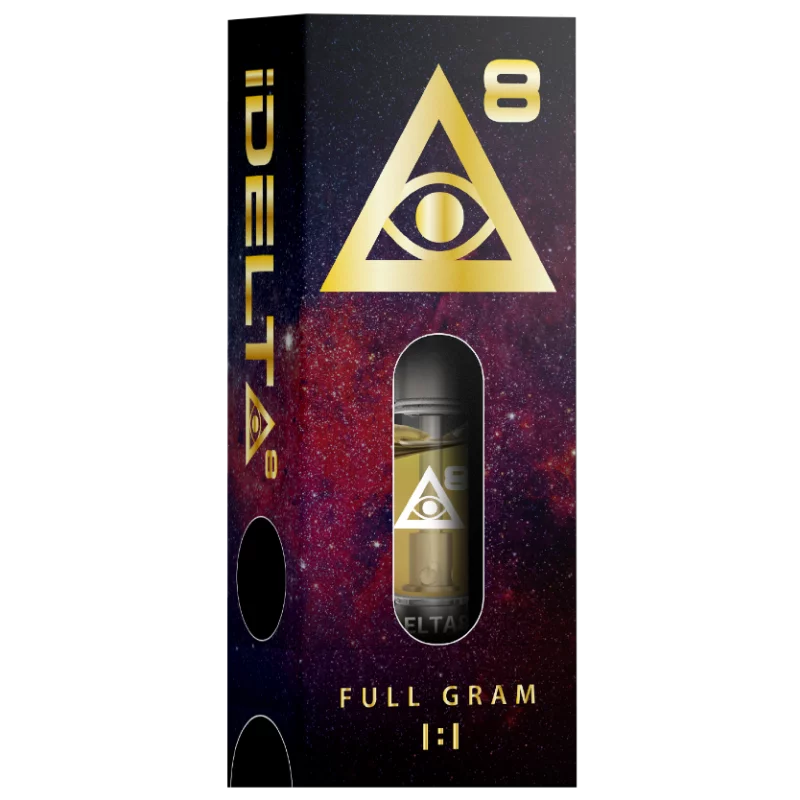 iDelta 8 Vape Cartridge Gold + CBD 1:1 1mL