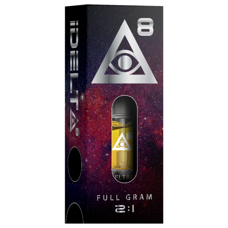 iDelta 8 Vape Cartridge Silver + CBD 2:1 1mL
