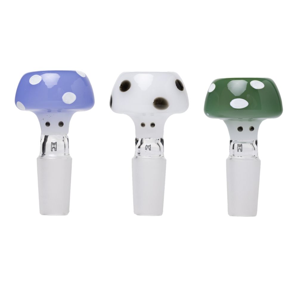 Human Grade Mushroom Bowl 14mm (Set of 3)
