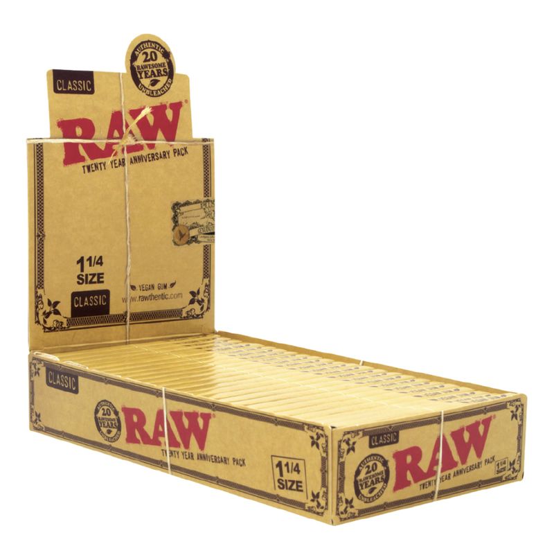 Classic Raw Rolling Papers 1 1/4” Anniversary Edition
