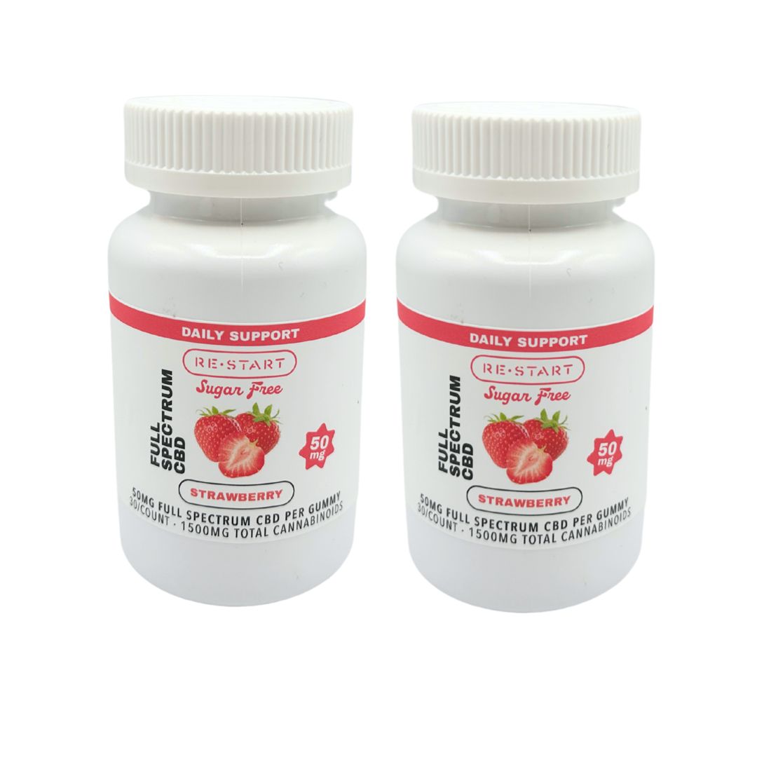 Sugar-Free CBD Gummies 50MG 30-ct (Total CBD 1500MG), Count: x2 (3000mg CBD)