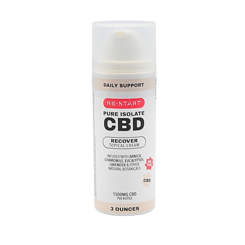 Recover CBD Topical Cream 1500mg 3oz Full Spectrum