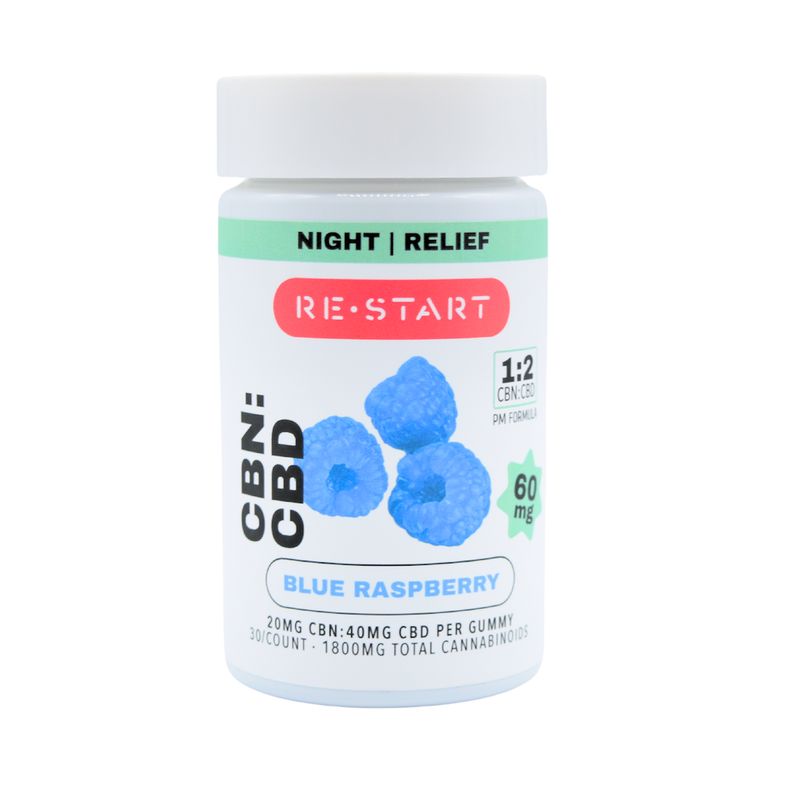CBN Gummies 60mg Blue Raspberry 30-ct CBN Gummies 60mg Blue Raspberry 30-ct