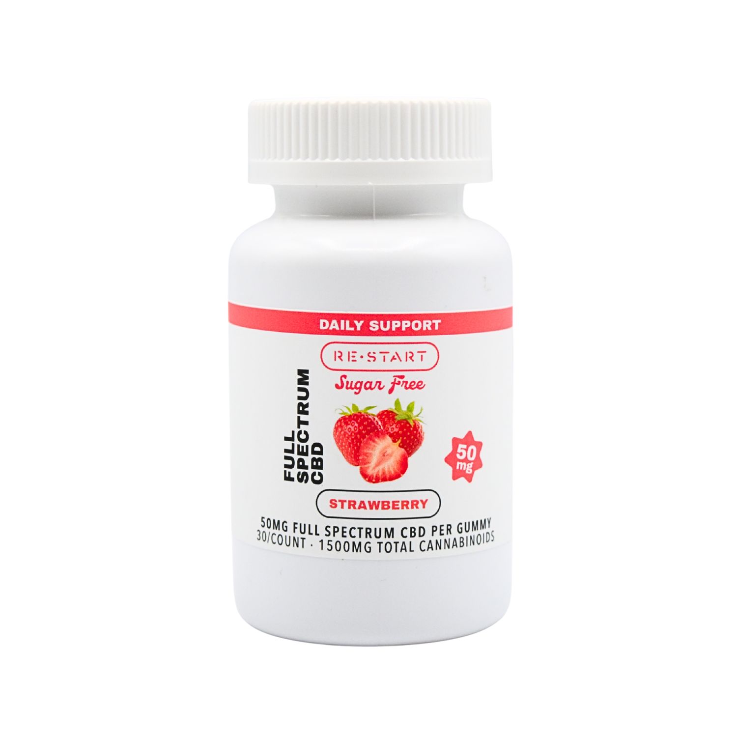 Sugar-Free CBD Gummies 50MG 30-ct (Total CBD 1500MG), Count: x1 (1500mg CBD)