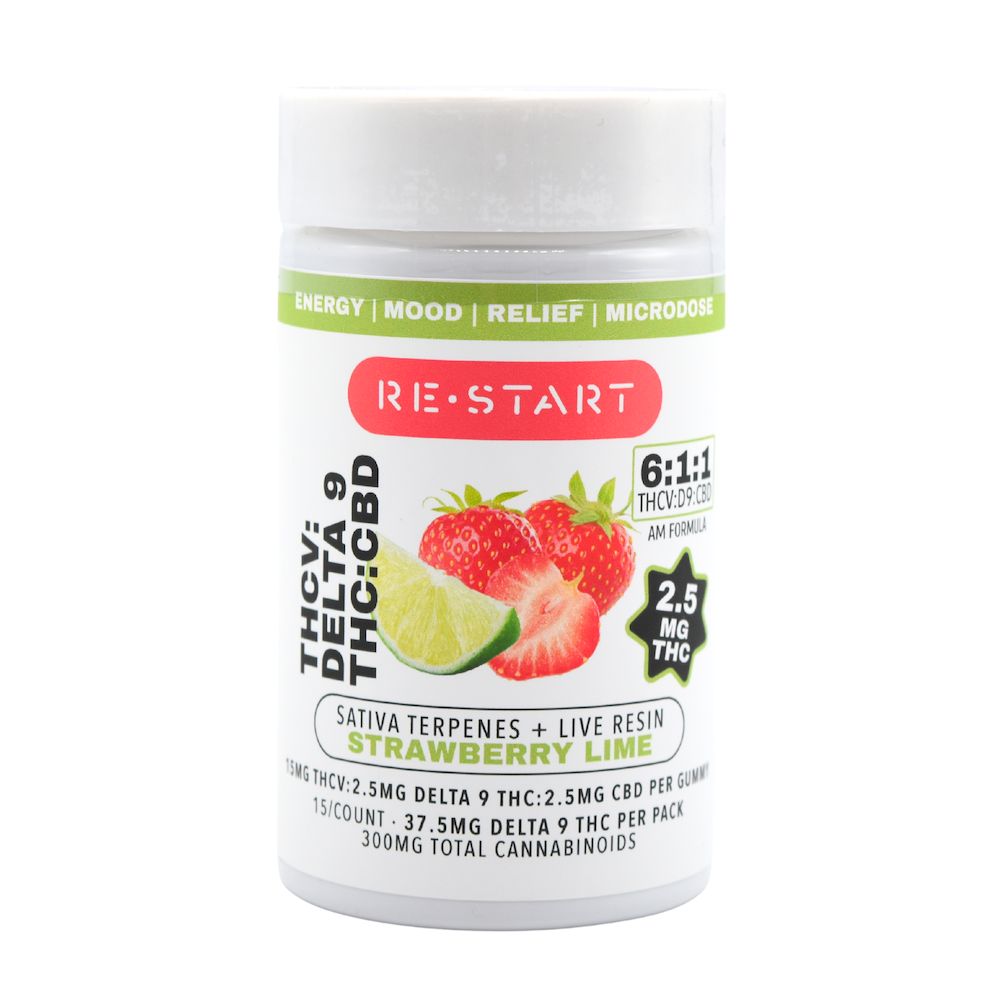 THCV Gummies Strawberry Lime 15-ct (Total THC 37.5MG)