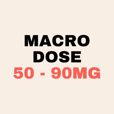 50 – 90 mg THC Macrodose