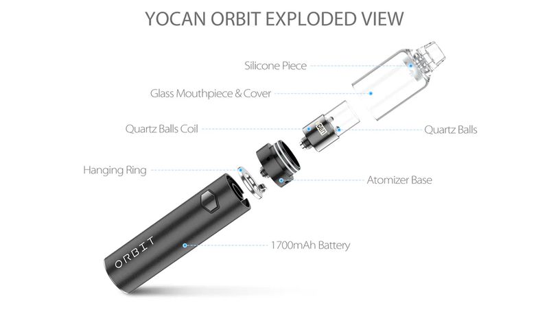 Yocan Orbit Wax Vape Pen - Black