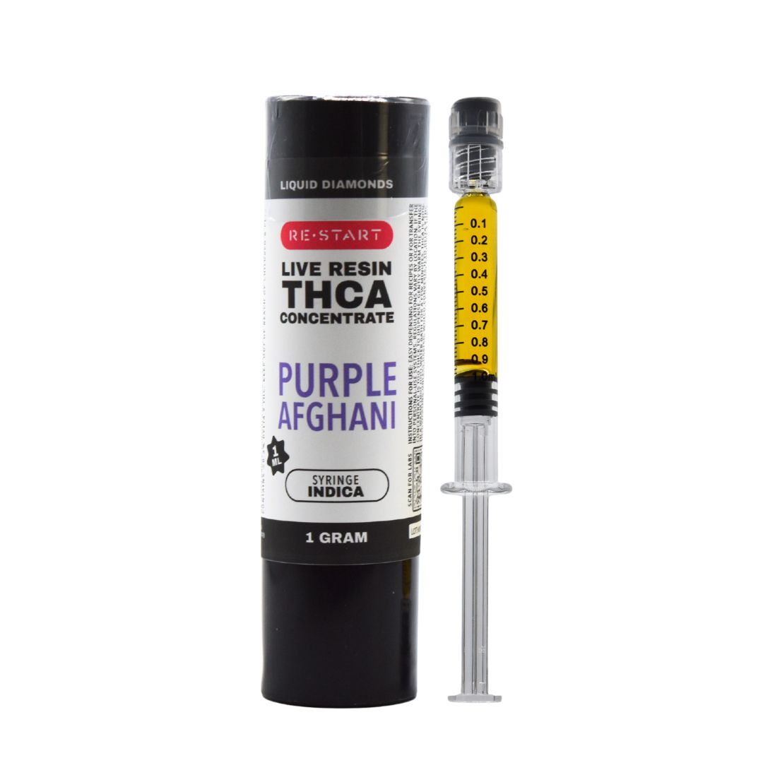 THCA Dab Syringe Purple Afghani (I) Live Resin, Size: 1ml/1G