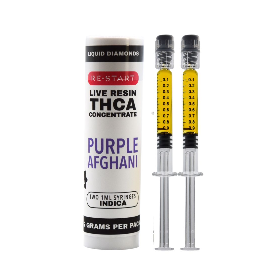 THCA Syringe Purple Afghani (I) Live Resin, Size: 2 x 1mL/1G