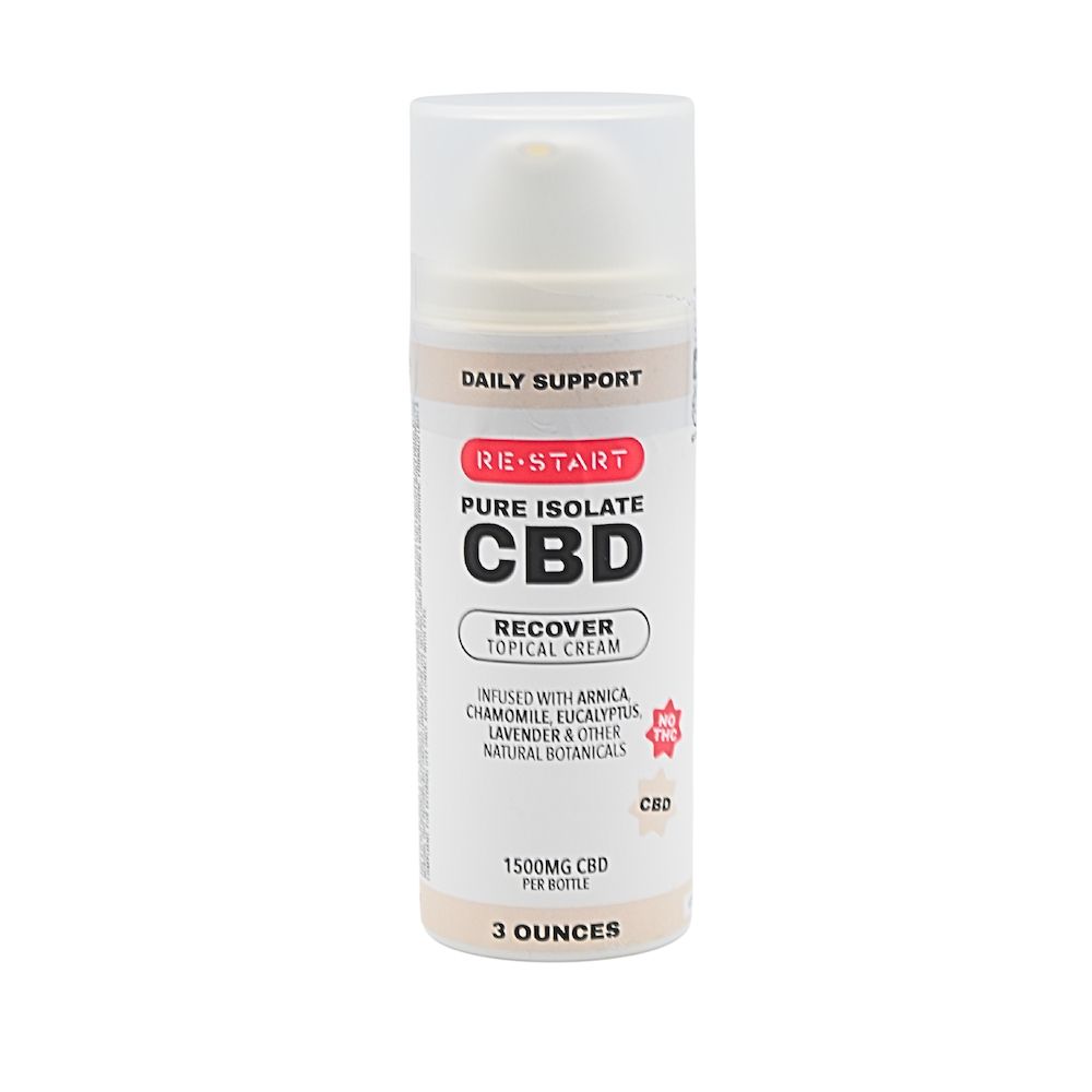 Recover CBD Topical Cream 1500mg 3oz Full Spectrum