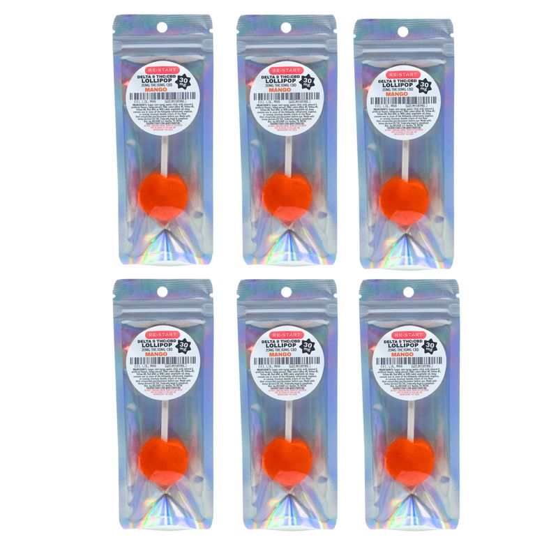 30MG THC:CBD Lollipop - Mango (2:1)