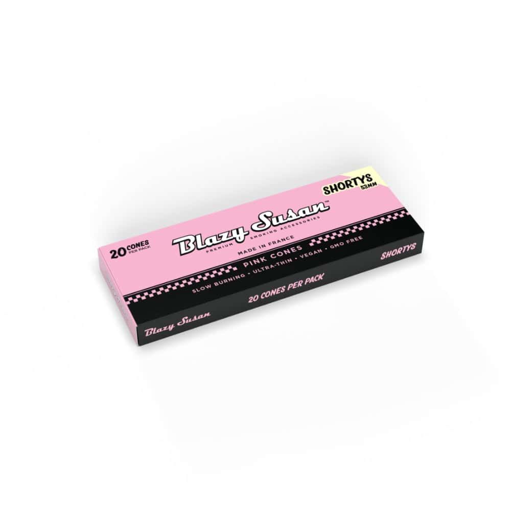 Blazy Susan Pink Rolling Cones - Shorties 20/pk