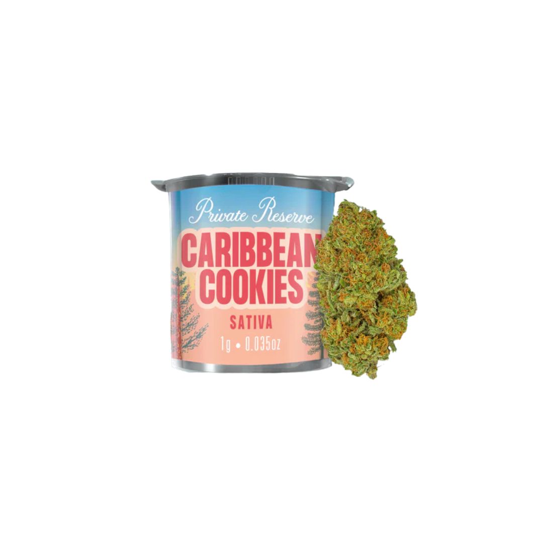 THCA Flower Private Reserve Caribbean Cookies (H), Size: 1G