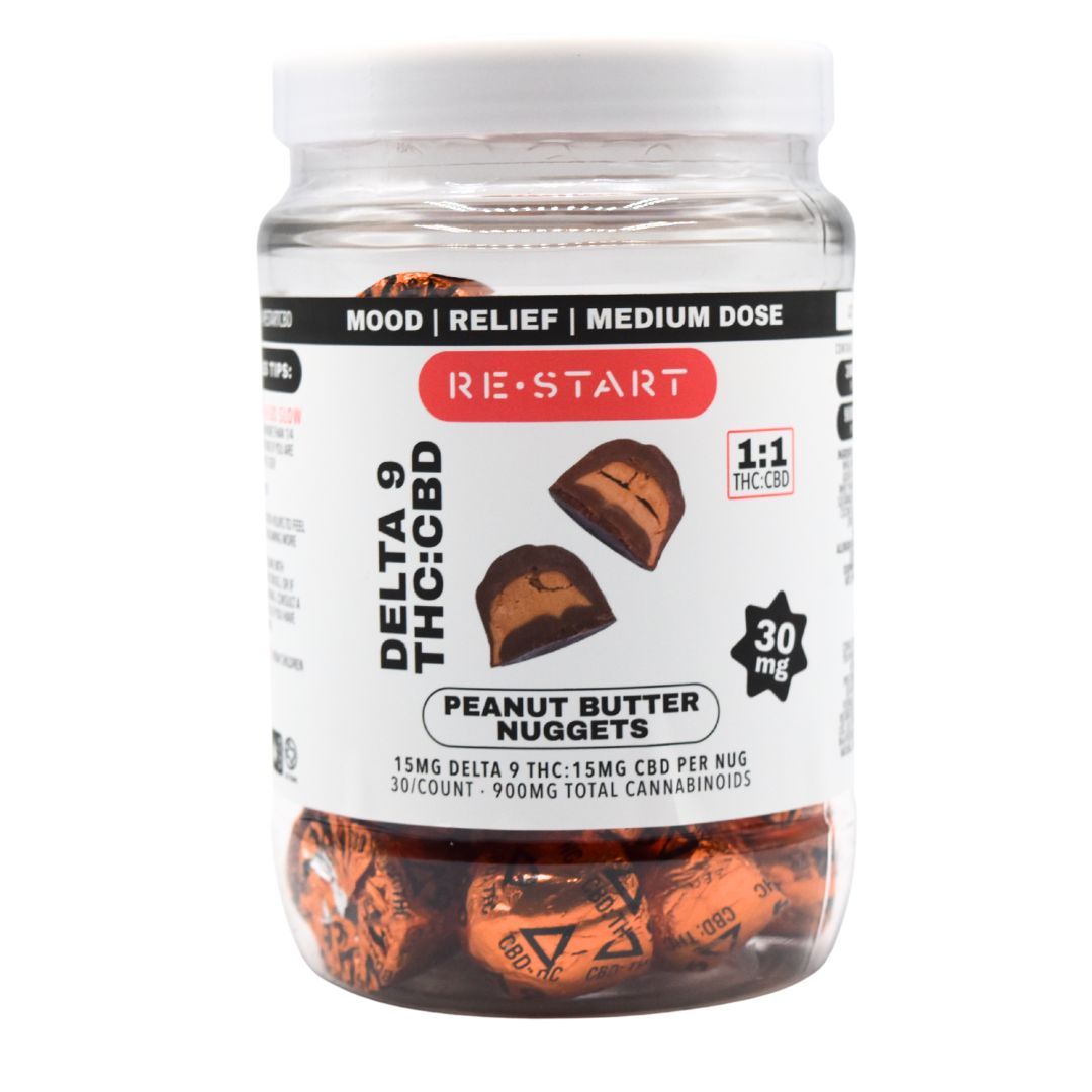 Delta 9 THC CBD 30mg Peanut Butter Nugs Delta 9 THC CBD 30mg Peanut Butter Nugs