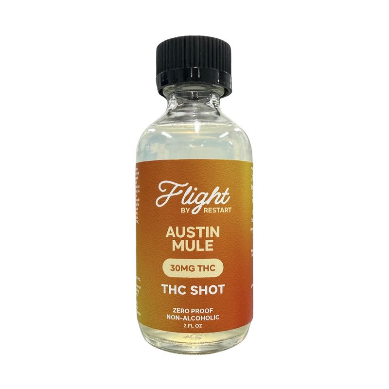 Flight THC Beverage Shot 30mg D9 - Austin Mule 50mL Flight THC Beverage Shot 30mg D9 - Austin Mule 50mL