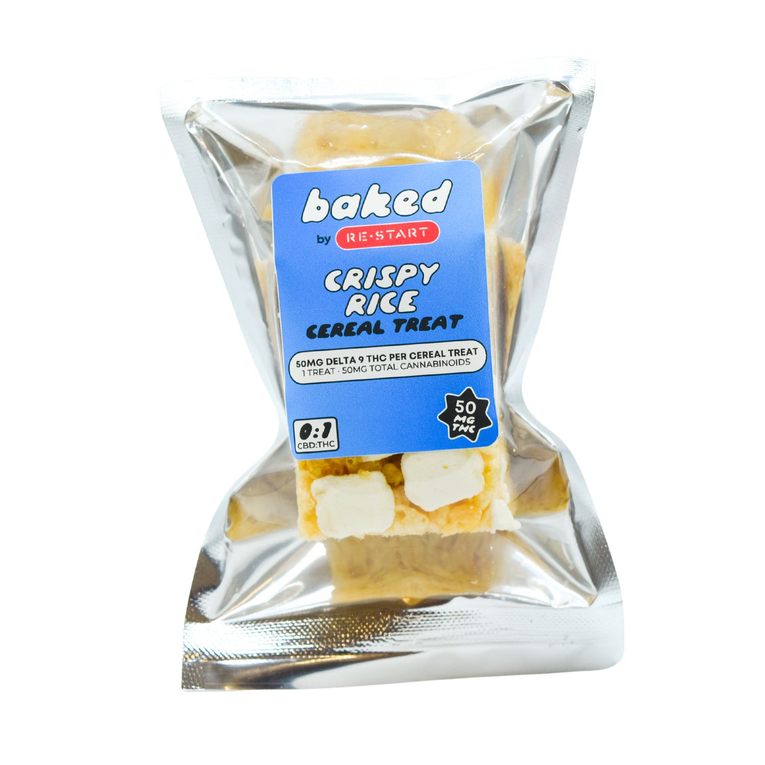 Delta 9 THC 50mg  Rice Krispies Cereal Treat 1-ct