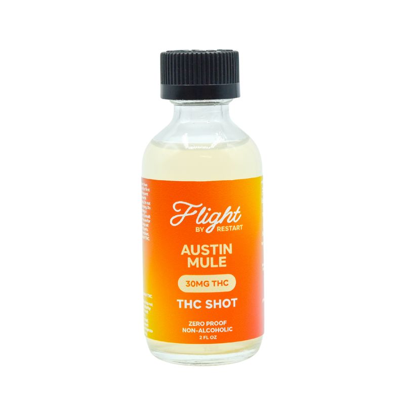 Flight THC Beverage Shot 30mg D9 - Austin Mule 50mL Flight THC Beverage Shot 30mg D9 - Austin Mule 50mL