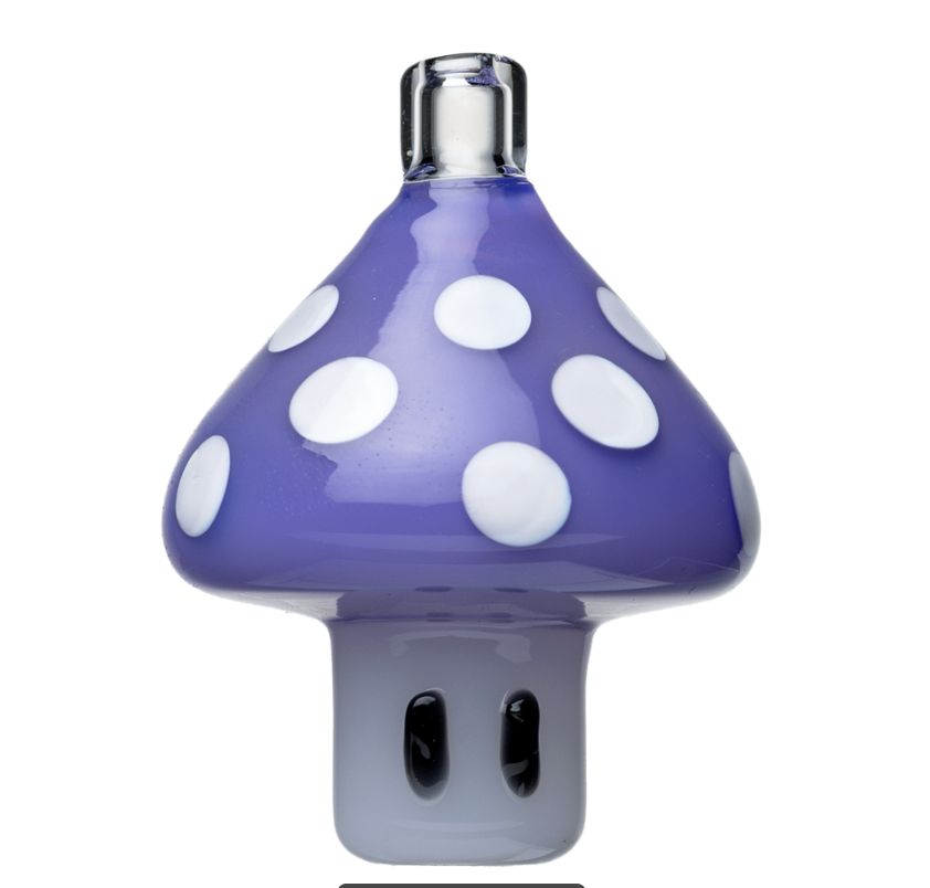 Human Grade Mushroom Carb Cap, Color: Milky Purple