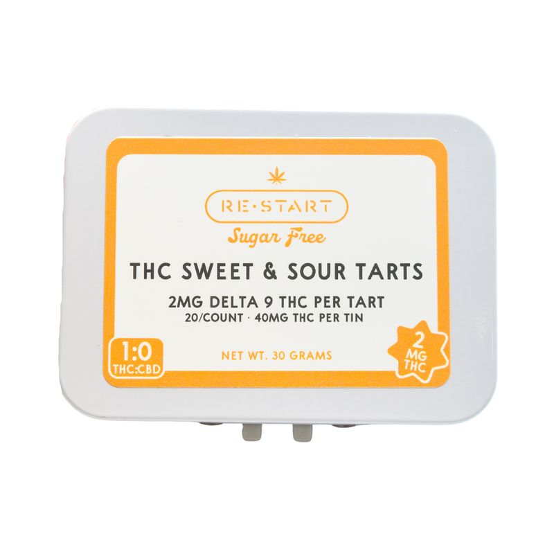 THC Sour Fruit Tarts 20-ct Microdose (Total THC 40MG)
