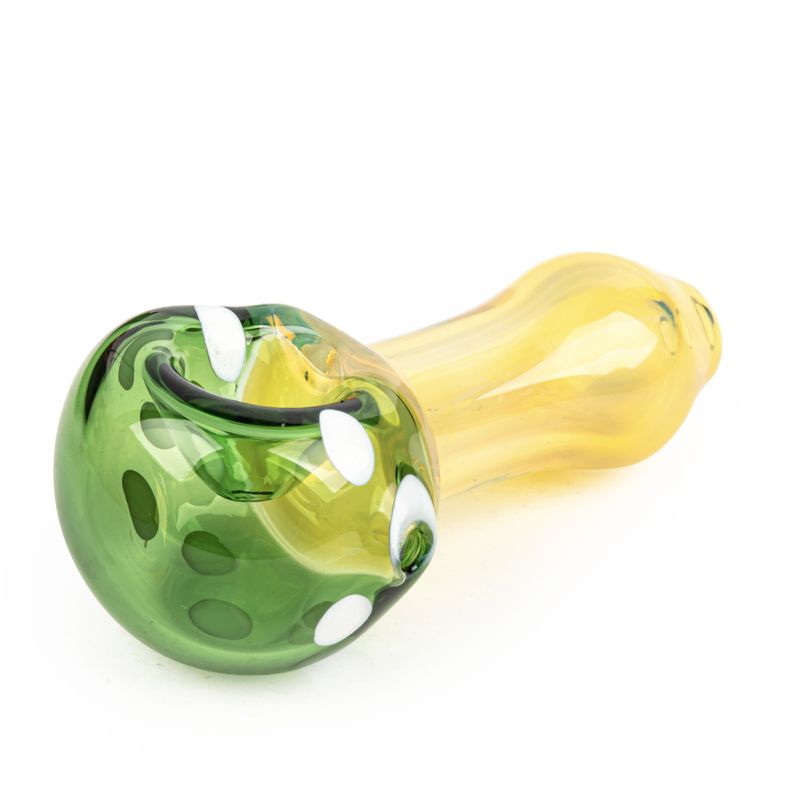 Red Eye West Coast Mushroom Hand Pipe - Green