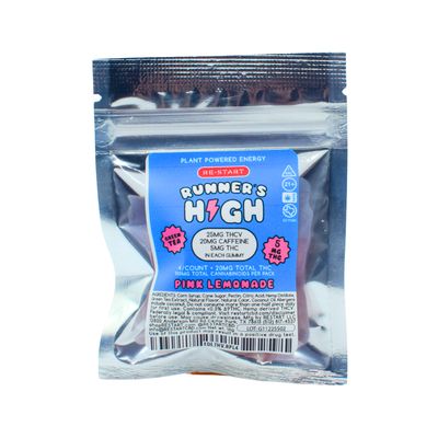 Runner's High THCV 25mg + Delta 9 5mg + Green Tea 20mg Gummies