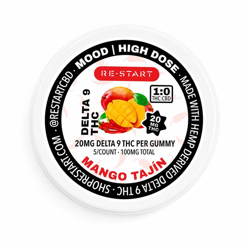 20MG THC Gummies - Mango Tajín
