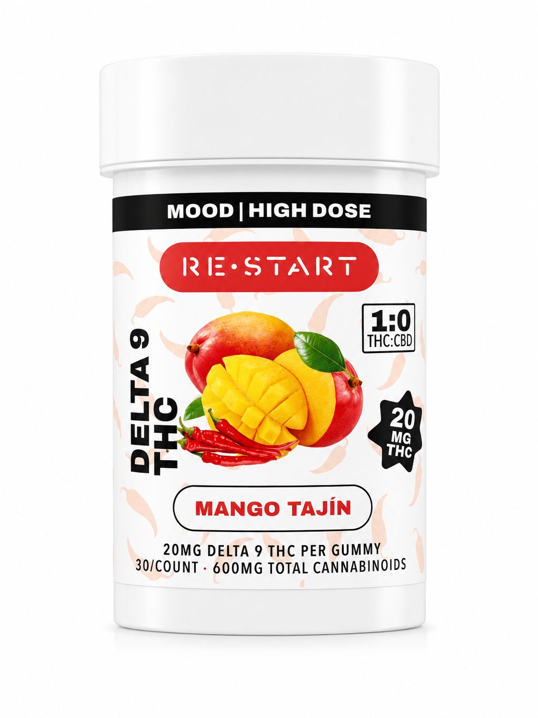 20MG THC Gummies  - Mango Tajín, Count: 30-ct *Best Value